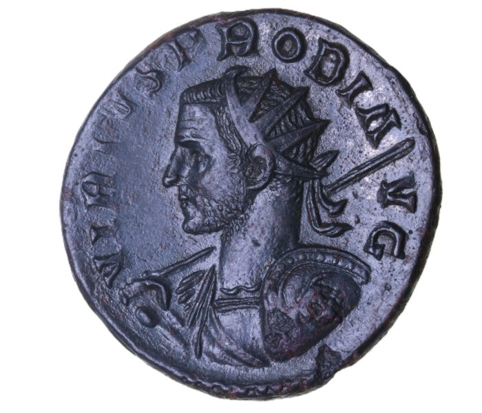 Probus AD 276-282 Bronze Antoninianus Medusa on shield *Rare*