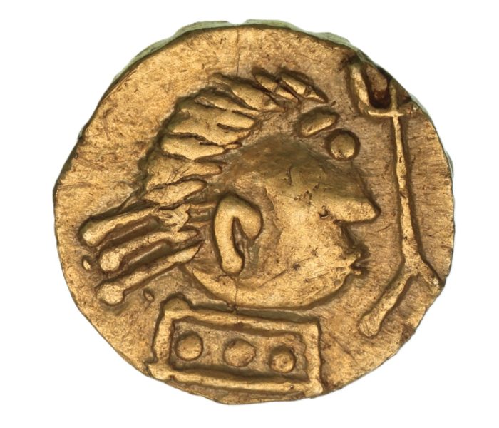 Anglo Saxon AD 620-645 Gold Thrymsa/Shilling Crondall period Witmen type *Extremely Rare*