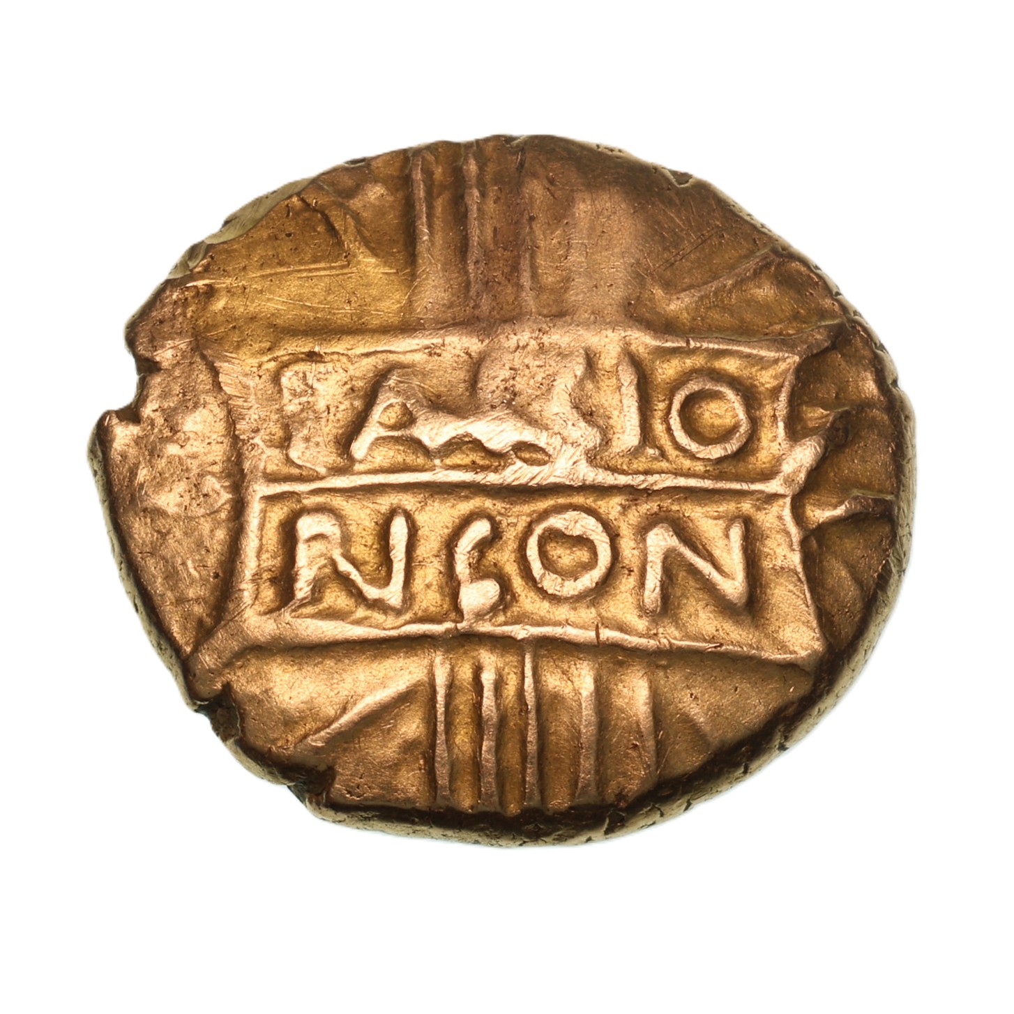 Catuvellauni Tasciovanos 25 BC - AD 10 Ricon Gold Stater *Rare* - Image 2