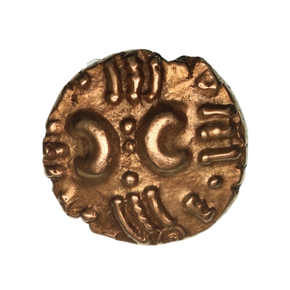 Catuvellauni Tasciovanos 25 BC - AD 10 Gold Quarter Stater - Image 2