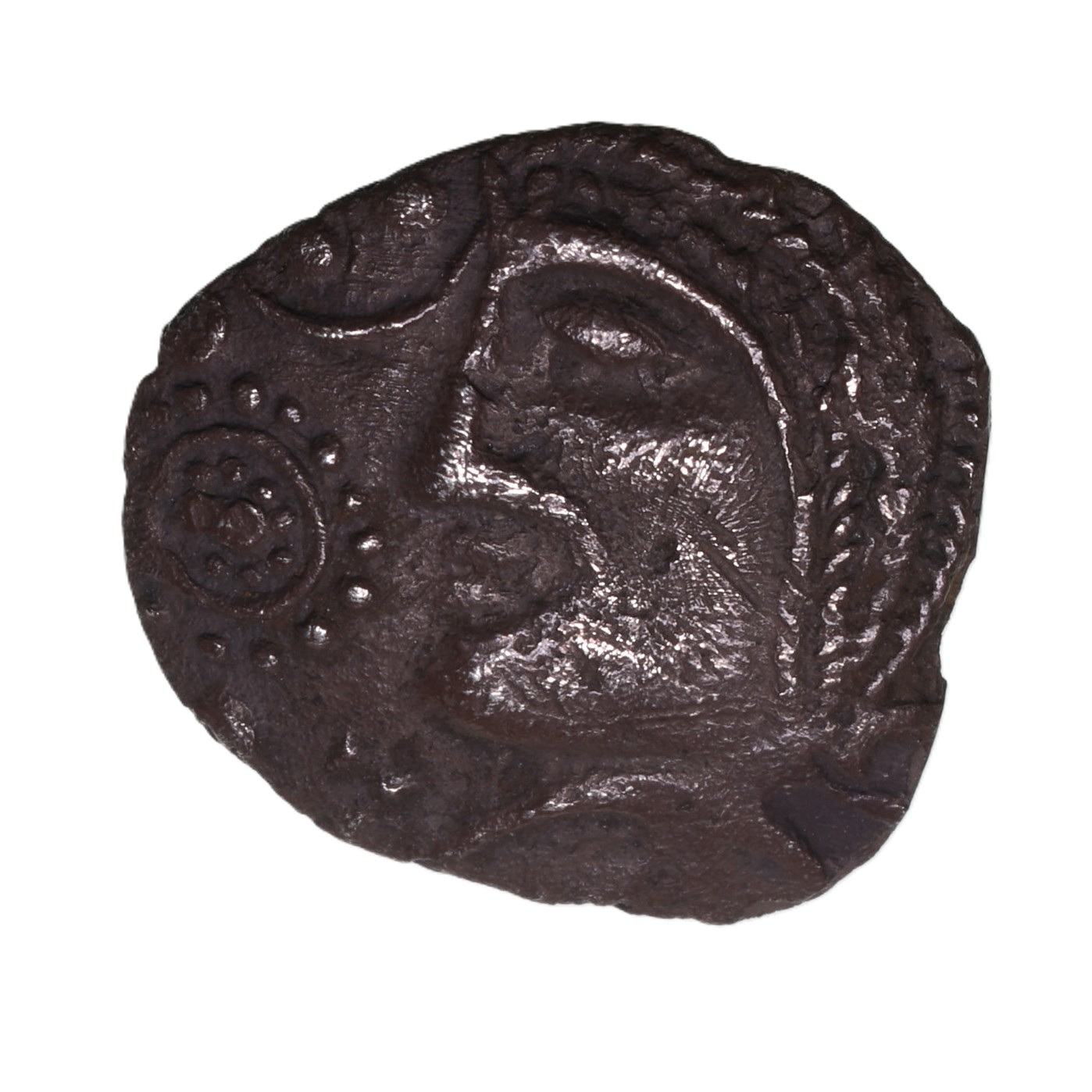 Iceni 1st Century BC Silver Unit Mossop Proto Head *Rare*