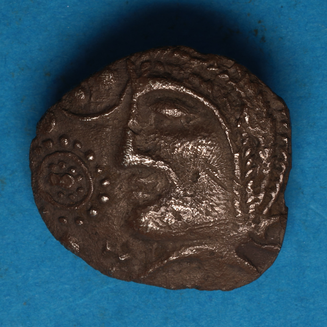 Iceni 1st Century BC Silver Unit Mossop Proto Head *Rare* - Image 3