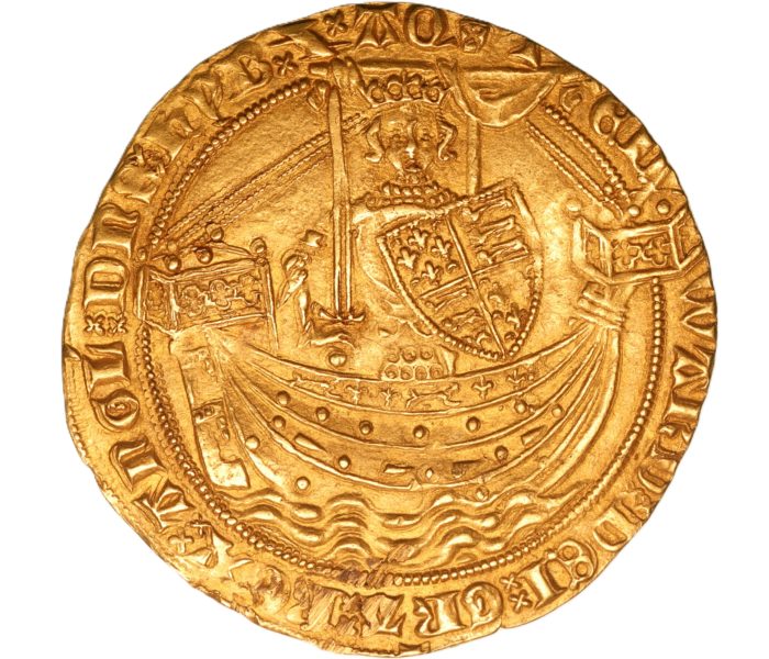 Edward III AD 1327-1377 Gold Noble Treaty Period AD 1361-9