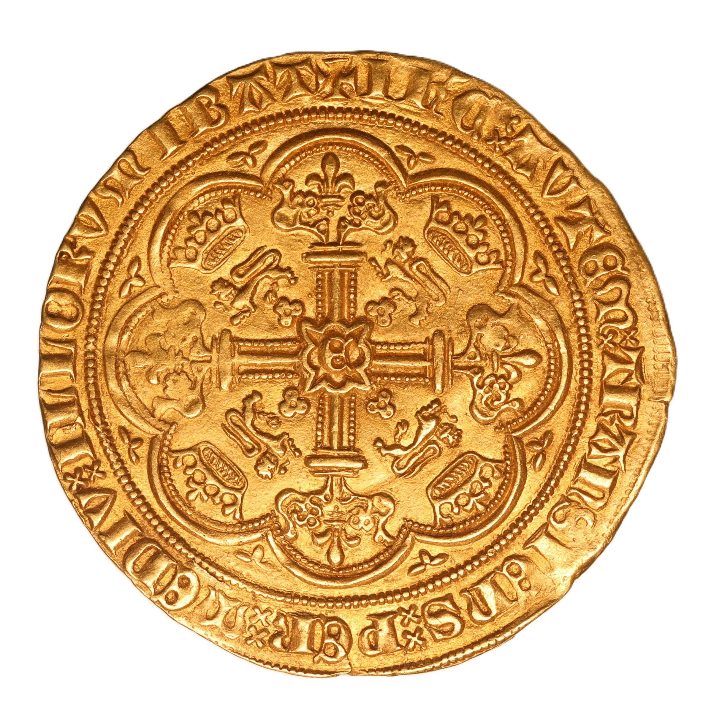 Edward III AD 1327-1377 Gold Noble Treaty Period AD 1361-9 - Image 2