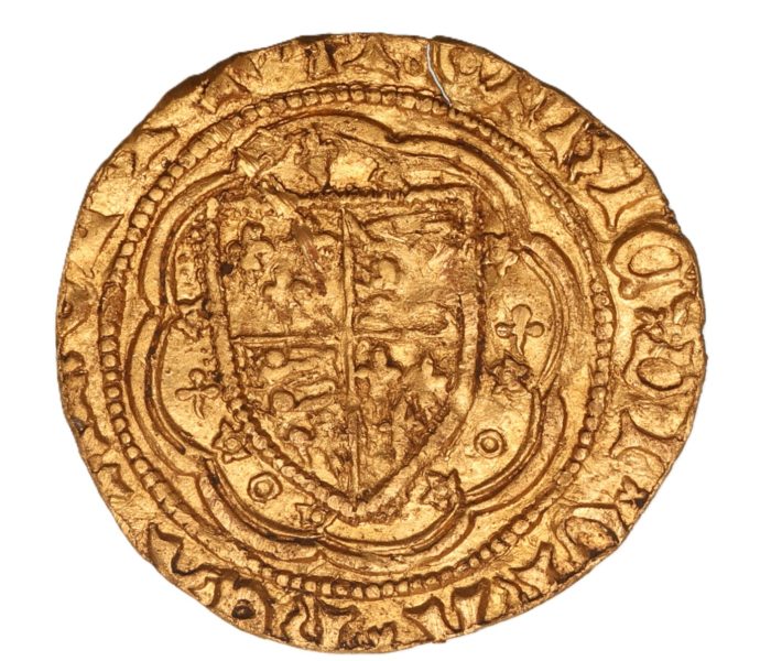 Henry IV AD 1399-1413 Gold Quarter Noble *Rare*