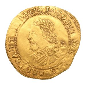 James I AD 1603-1625 Gold Half Laurel