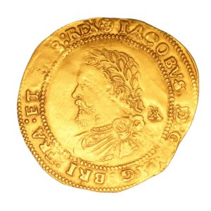 James I AD 1603-1625 Gold Half Laurel