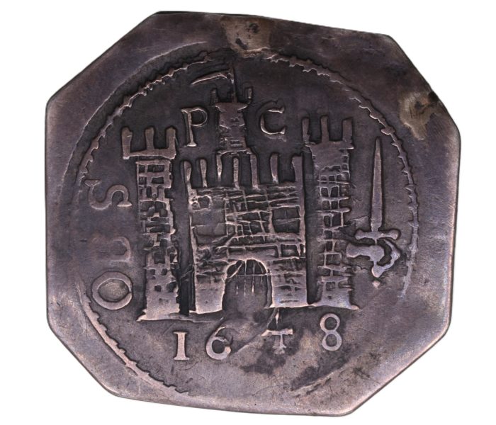 Charles I AD 1625-1649 Silver Shilling Pontefract AD 1648 English Civil War Siege Piece