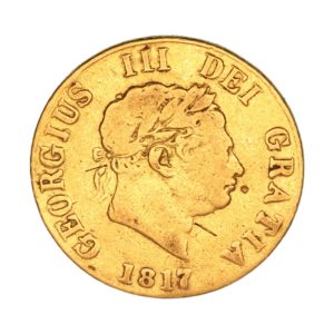 George III AD 1760-1820 Gold Half Sovereign AD 1817