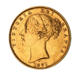 Victoria AD 1837-1901 Gold Sovereign AD 1861
