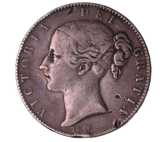 Victoria AD 1837-1901 Silver Crown AD 1845