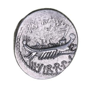 Roman Imperatorial Mark Antony 31 BC Silver Denarius