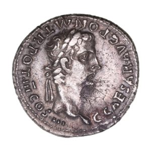 Caligula AD 37-41 Silver Denarius with Divus Augustus