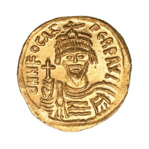 BYZANTINE Phocas AD 602-610 Gold Solidus