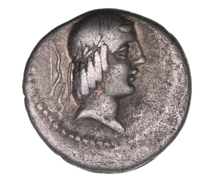 Roman Republic L. Calpurnius Piso Frugi 90 BC Silver Denarius