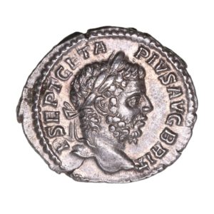 Geta AD 209-211 Silver Denarius Rome