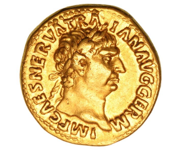 Trajan AD 98-117 Gold Aureus Rome