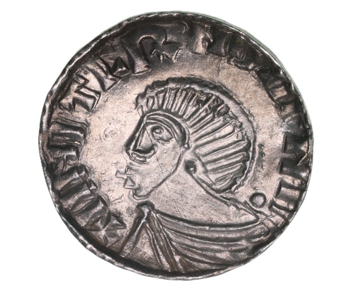 Hiberno Norse AD 1035-1060 Silver Penny Phase III  Long Cross and Hand Coinage Dublin