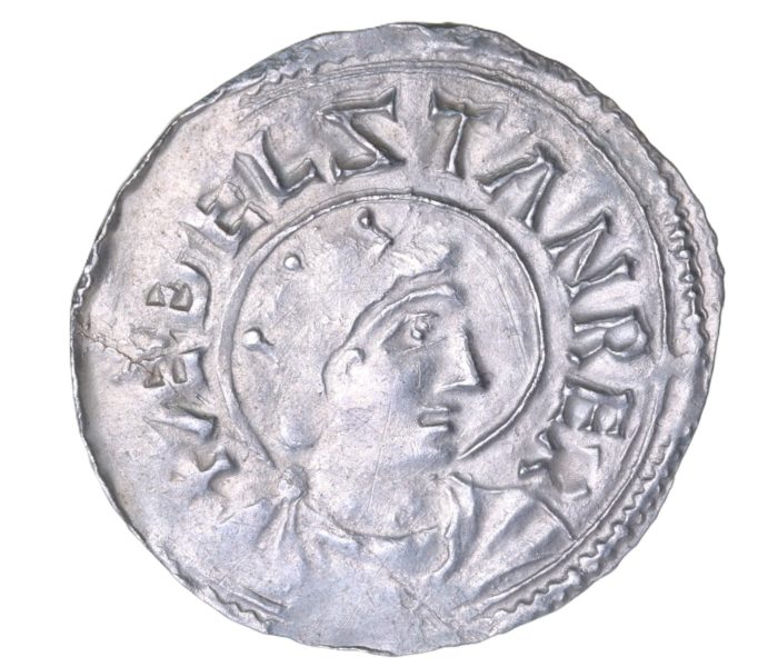 Aethelstan AD 924-939 Silver Penny Crowned bust type London *Rare*
