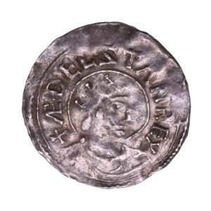 Aethelstan AD 924-939 Silver Penny Crowned bust type London *Rare*