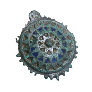 Roman Tinned Bronze Umbonate Brooch 2nd/3rd Century AD