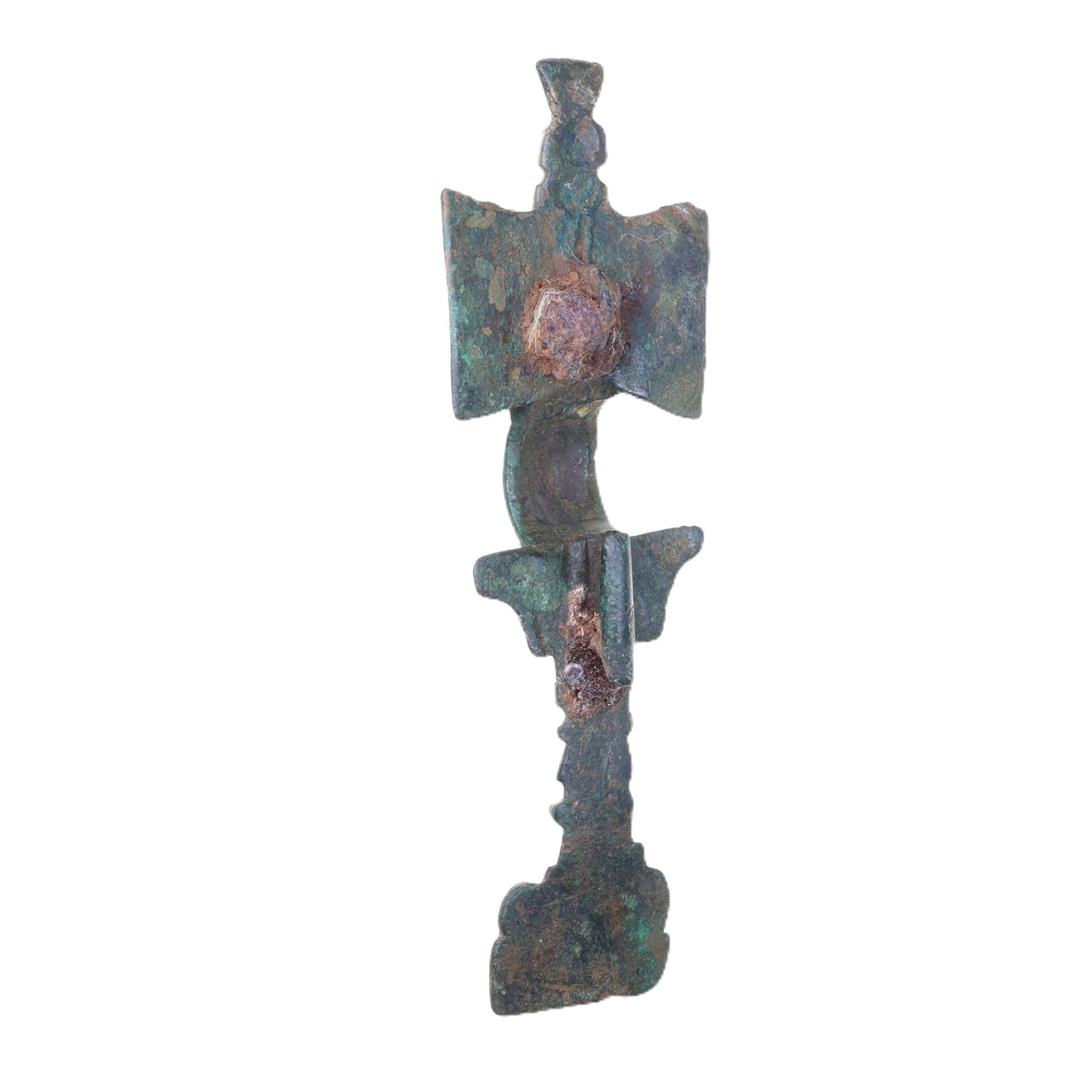 Anglo Saxon Bronze Cruciform Brooch 6th-7th Century AD - Image 2