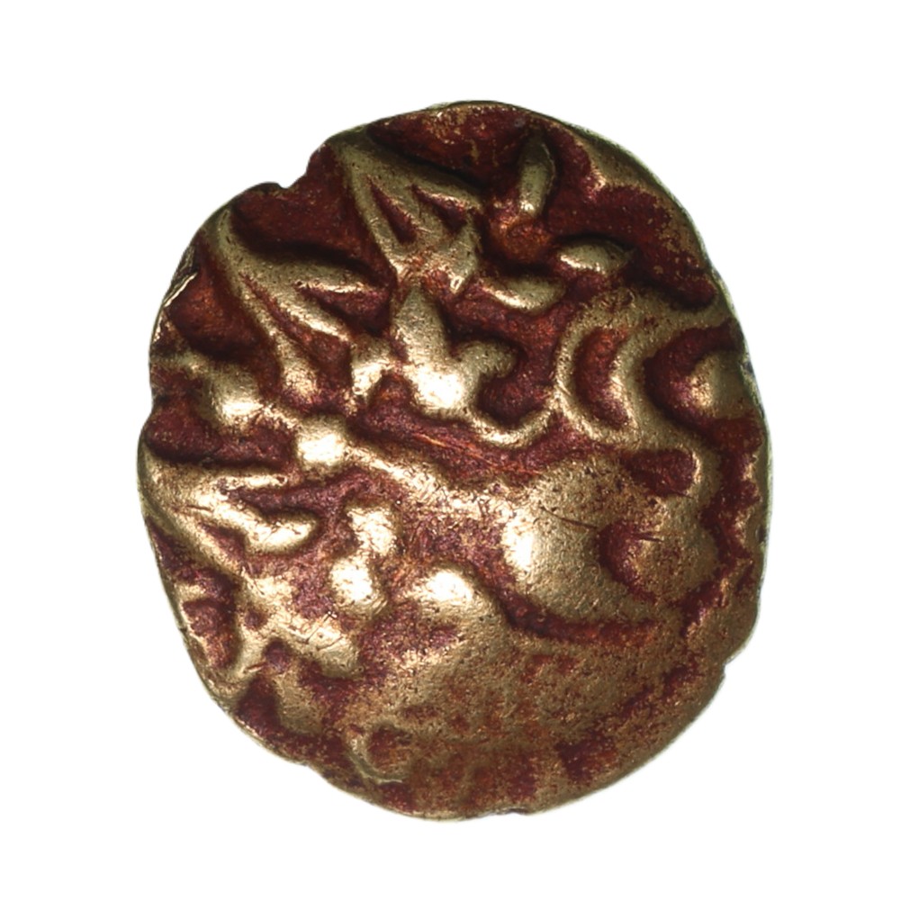 Regini & Atrebates Late 1st Century BC Gold Quarter Stater Bognor Cogwheel - Image 2