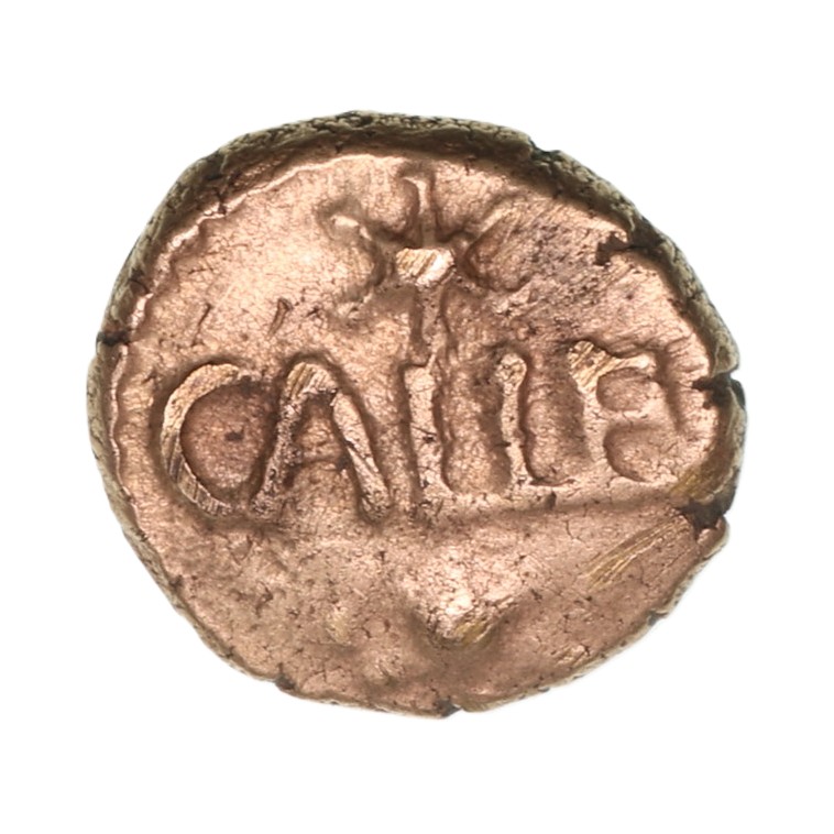 Regini & Atrebates Eppillus 20 BC-AD 1 Gold Quarter Stater Calleva Ring *Extremely Rare* - Image 2