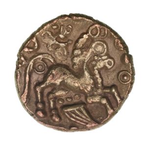 Catuvellauni Addedomaros 45-25 BC Gold Stater Addedomaros Spiral