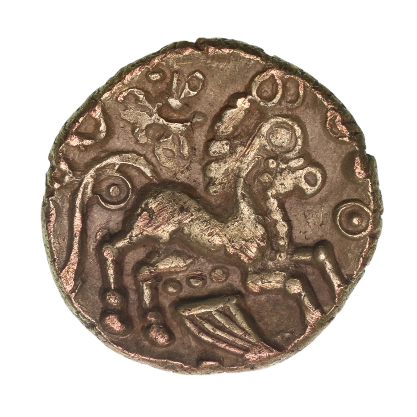 Catuvellauni Addedomaros 45-25 BC Gold Stater Addedomaros Spiral