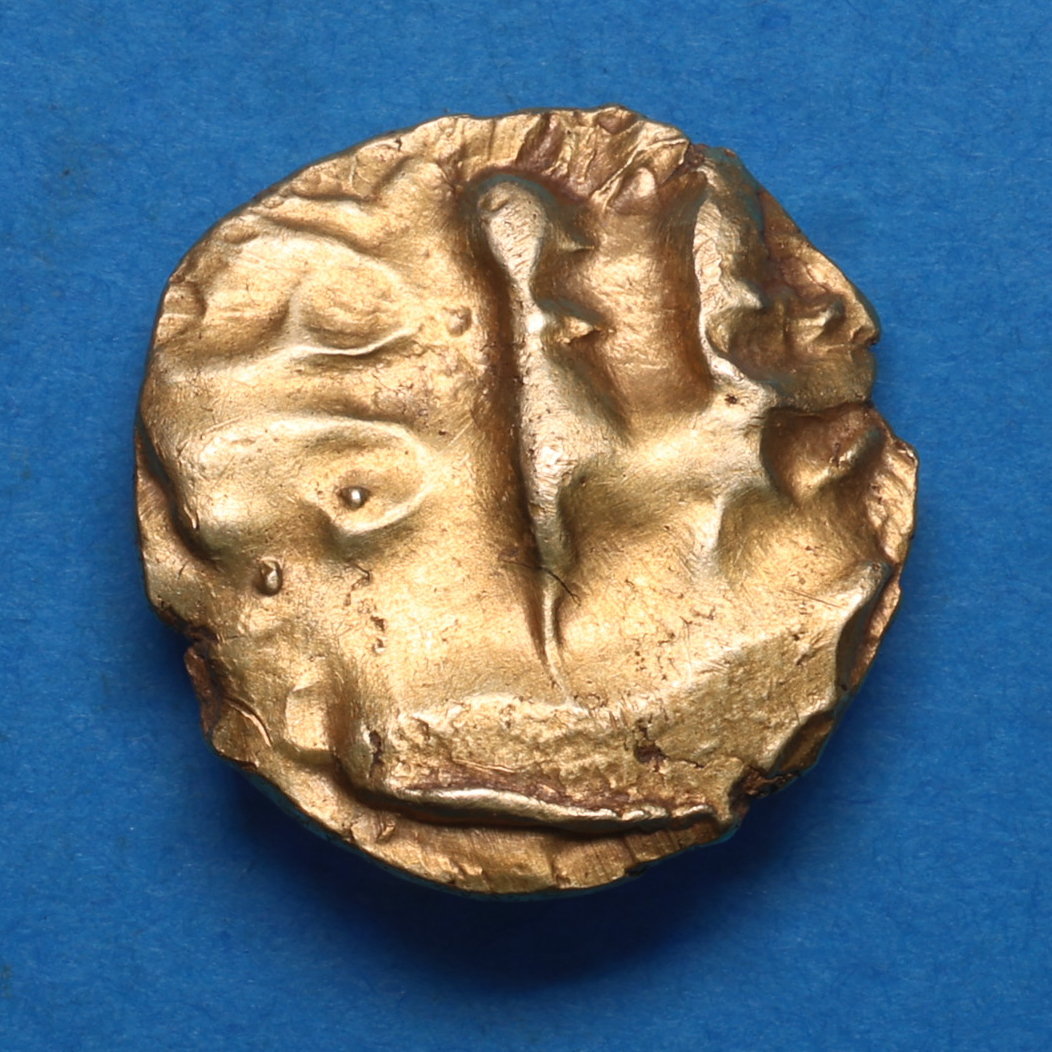 Trinovantes Late 1st Century BC Gold Quarter Stater Clacton Cross *Very rare* - Image 4