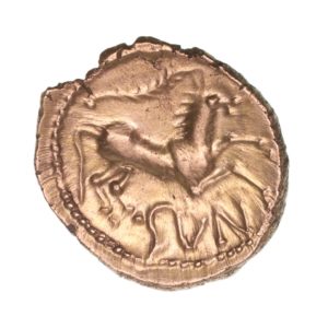 Catuvellauni & Trinovantes Cunobelinus AD 8-41 Gold Quarter Stater Cunobelinus Linear