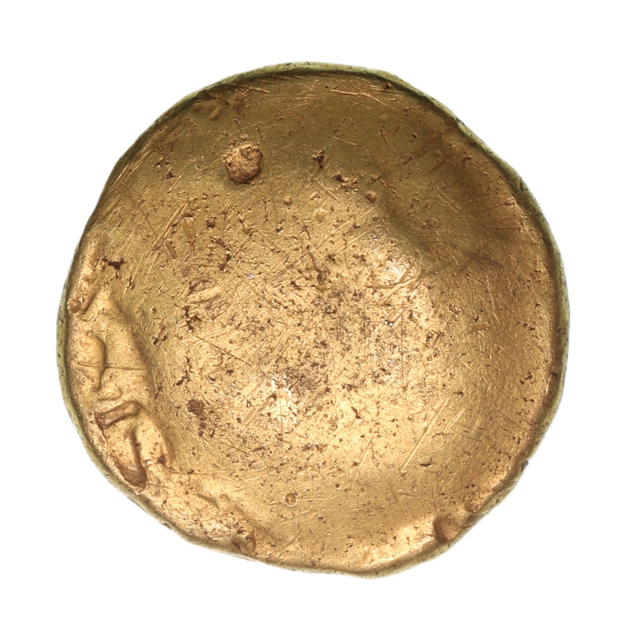 Gallo Belgic 1st Century BC Gold Stater Gallic War Uniface - Image 2