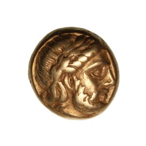 Lesbos Mytilene 377-326 BC Electrum Sixth Hekte