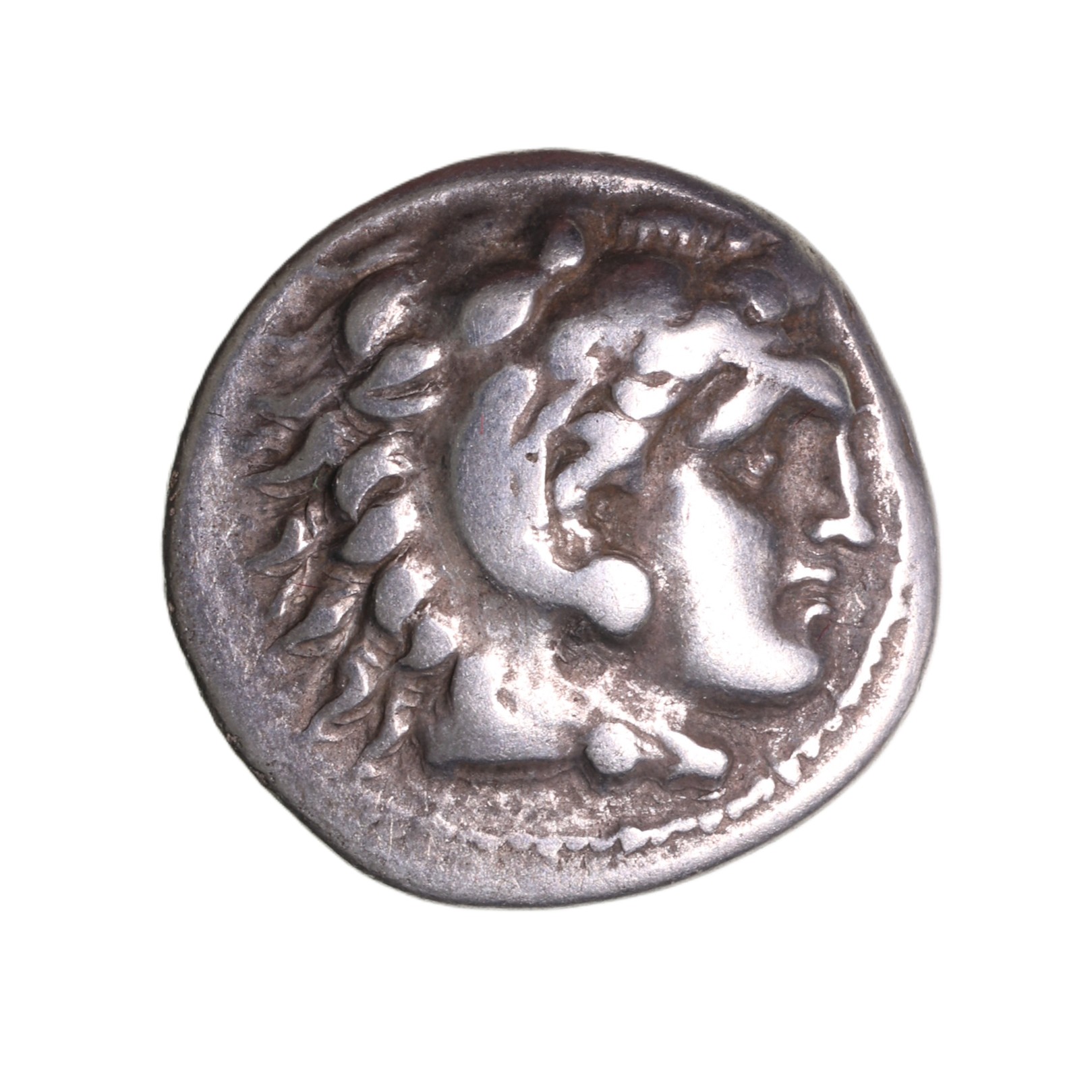 Macedon Alexander The Great 336-323 BC Silver Drachm Posthumous issue
