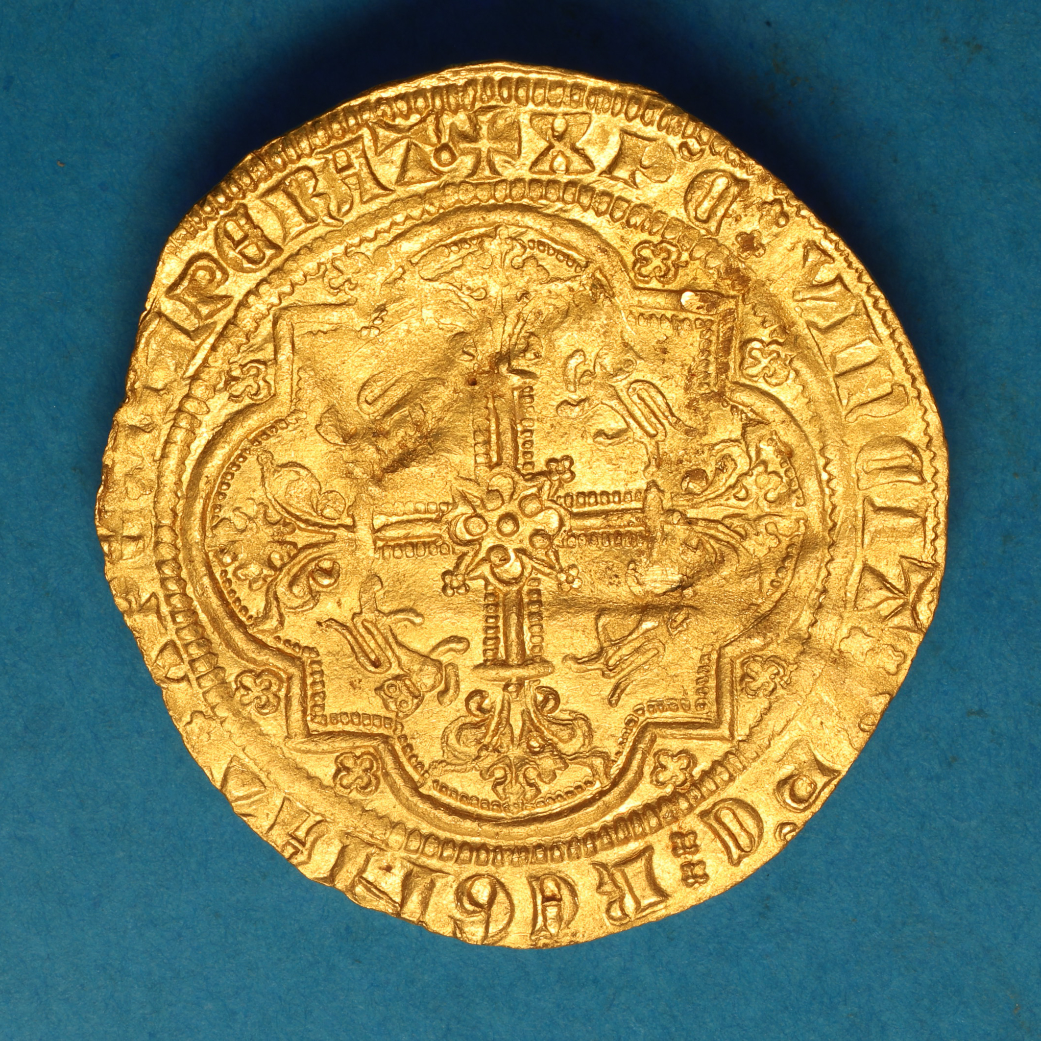 Anglo Gallic Edward the Black Prince Aquitaine AD 1362-1372 Gold Leopard D'Or *Rare* - Image 4