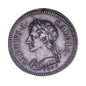Charles II AD 1660-1685 Silver Pattern Farthing AD 1665
