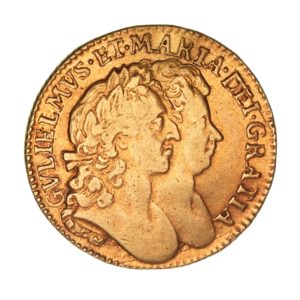 William & Mary AD 1689-1694 Gold Guinea AD 1694