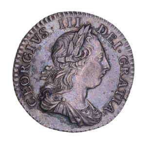 George III AD 1760-1820 Silver Shilling AD 1763 Northumberland type