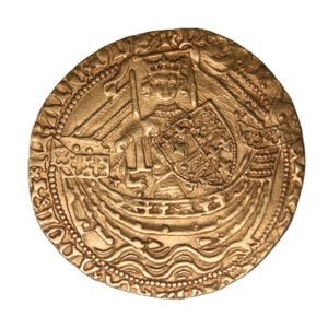 Henry V AD 1413-1422 Gold Noble, Series F
