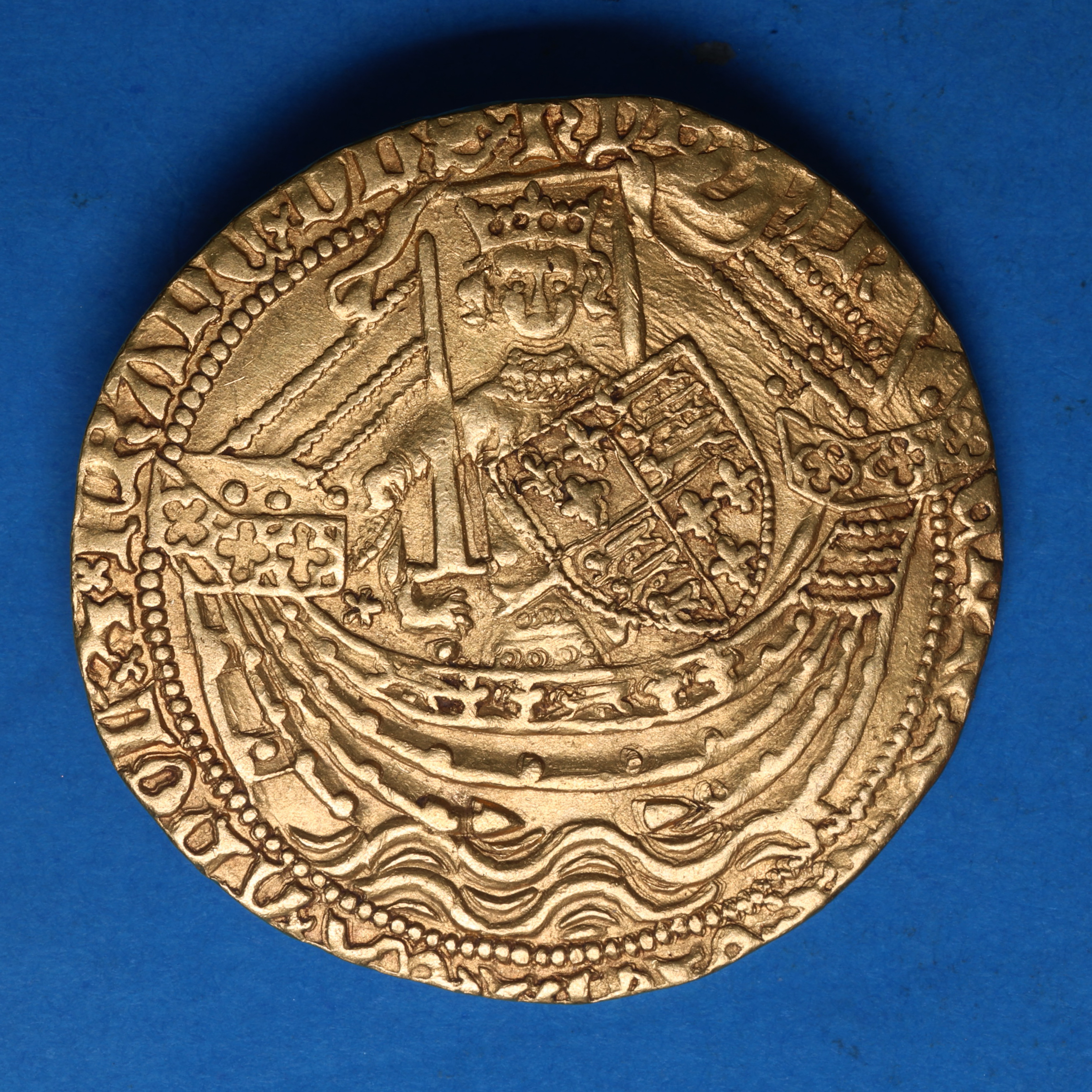 Henry V AD 1413-1422 Gold Noble, Series F - Image 3