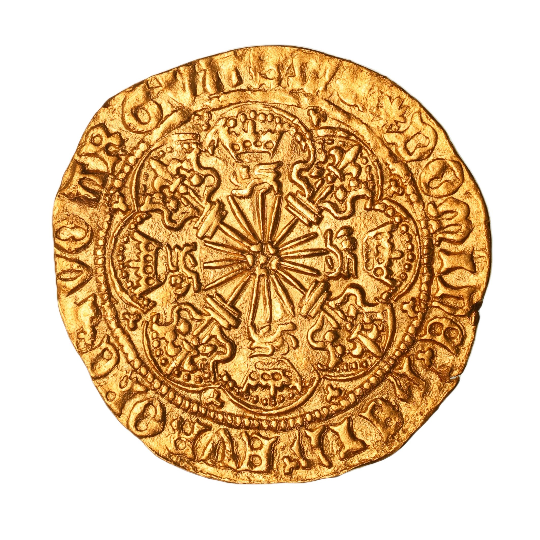 Edward IV AD 1461-1471 Gold Half Ryal 1st Reign York - Image 2