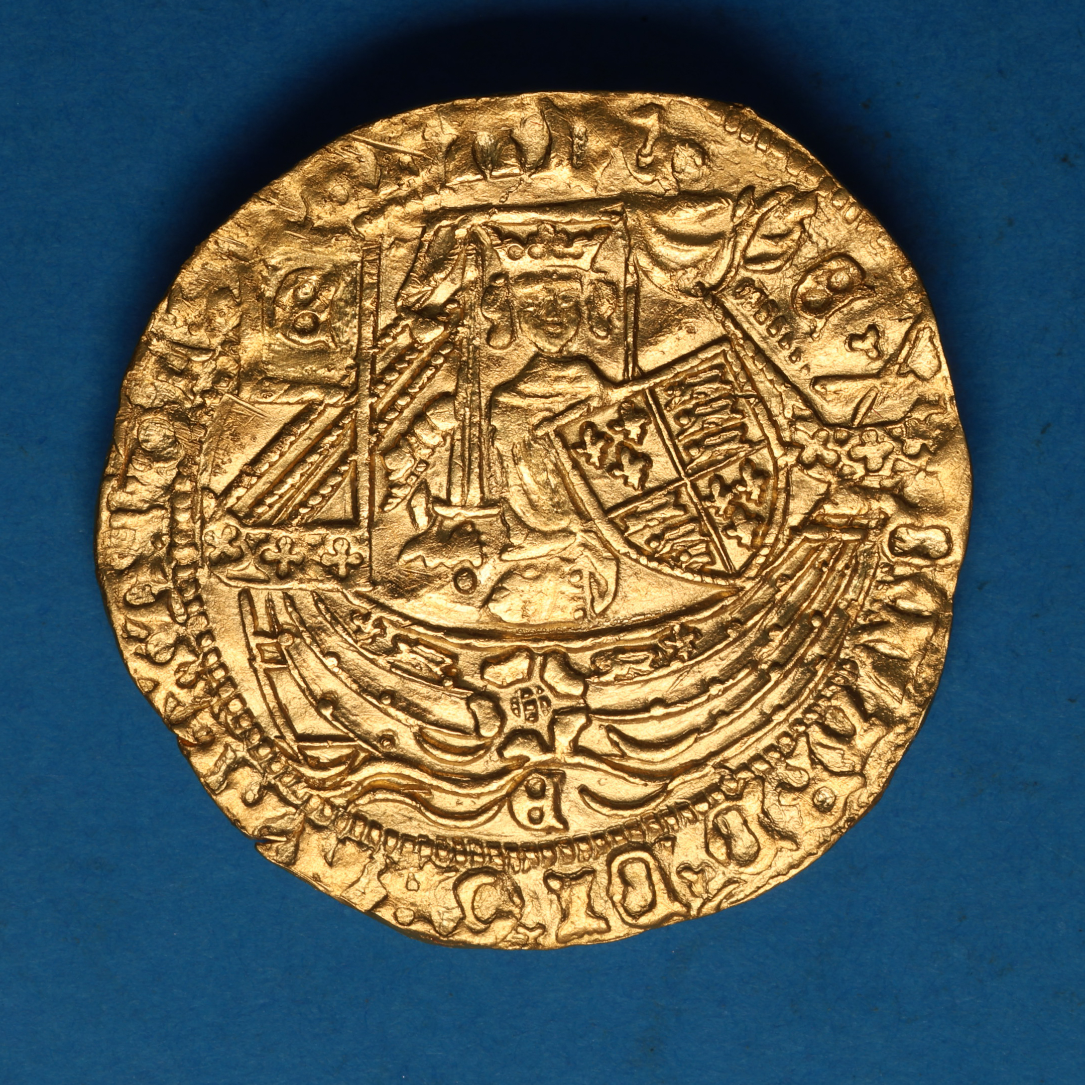 Edward IV AD 1461-1471 Gold Half Ryal 1st Reign York - Image 3