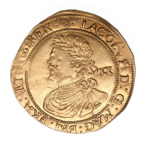 James I AD 1603-1625 Gold Laurel 3rd coinage Rose