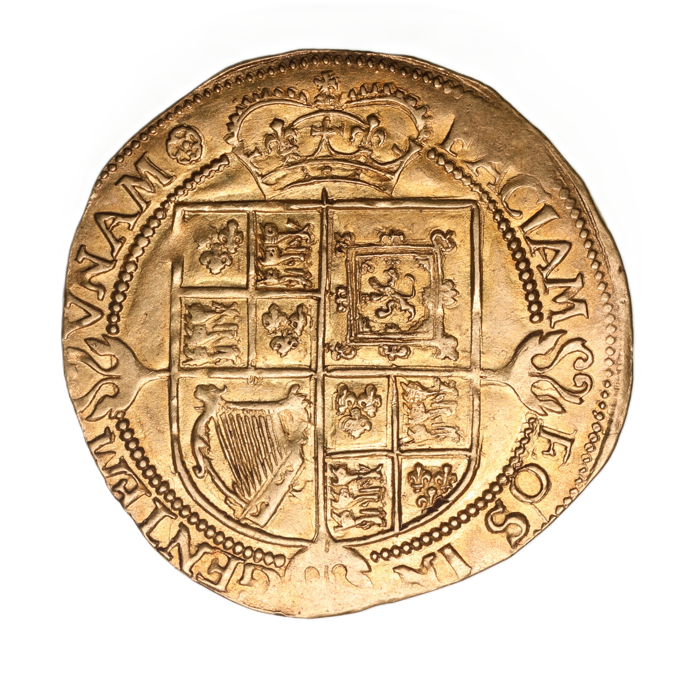 James I AD 1603-1625 Gold Laurel 3rd coinage Rose - Image 2