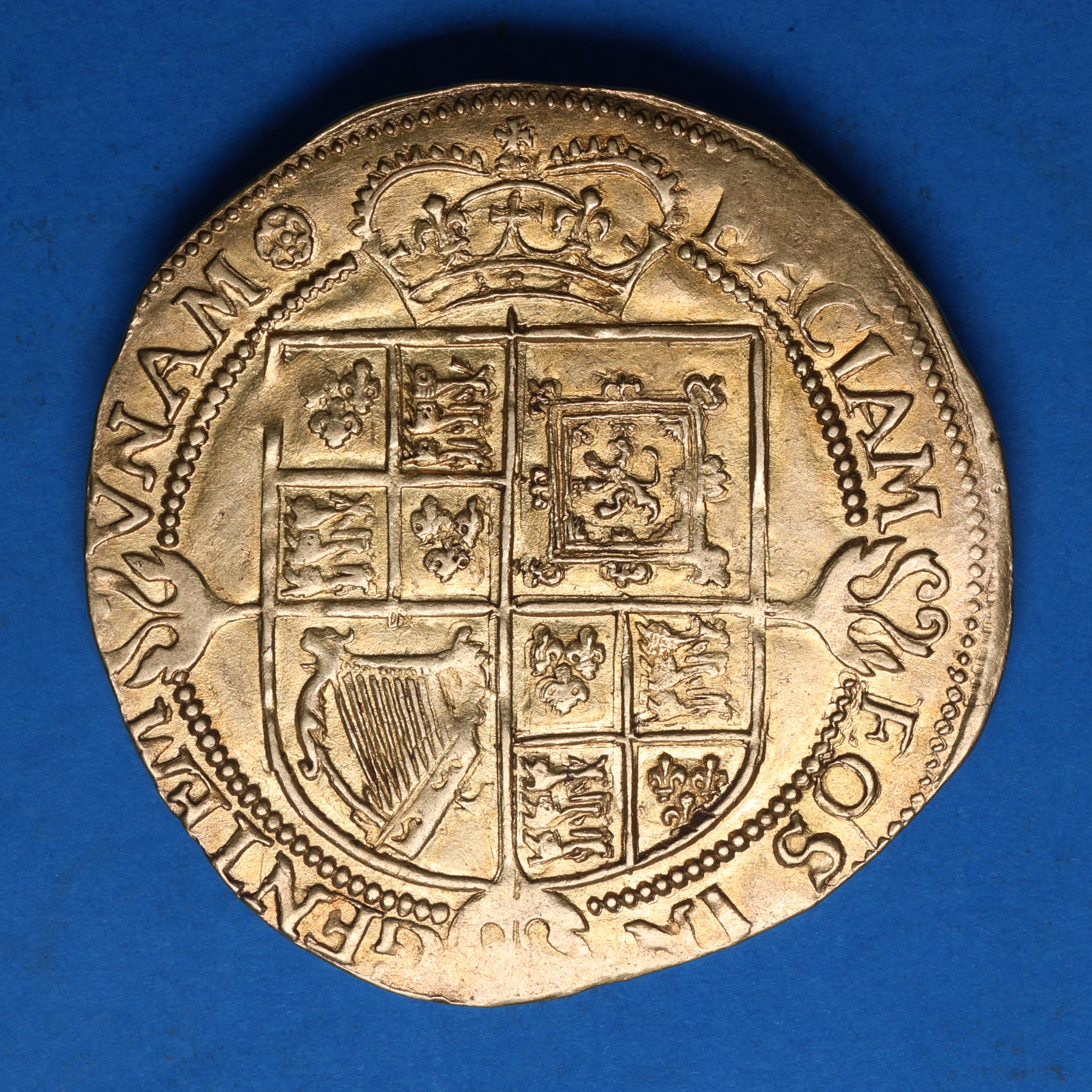 James I AD 1603-1625 Gold Laurel 3rd coinage Rose - Image 4