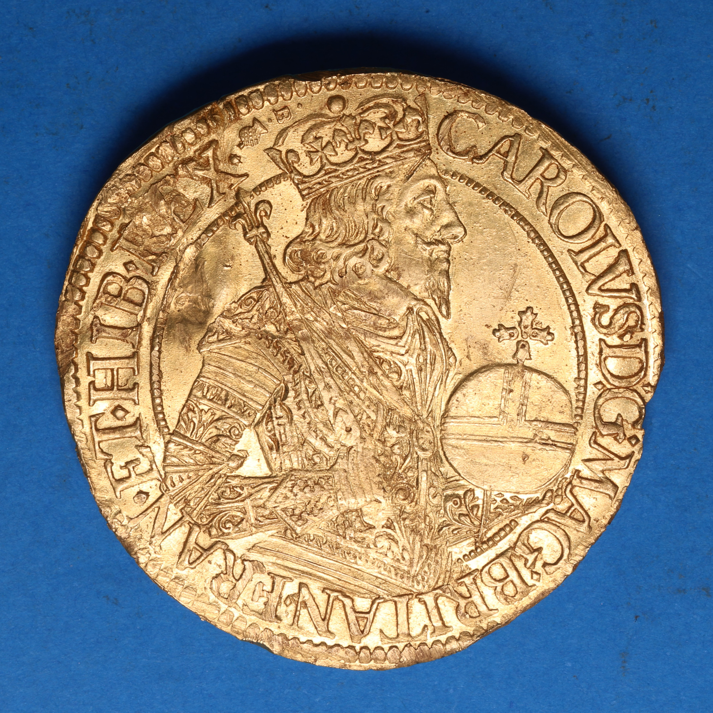 Scotland Charles I AD 1625-1649 Gold Unite 3rd Coinage Briot - Image 3
