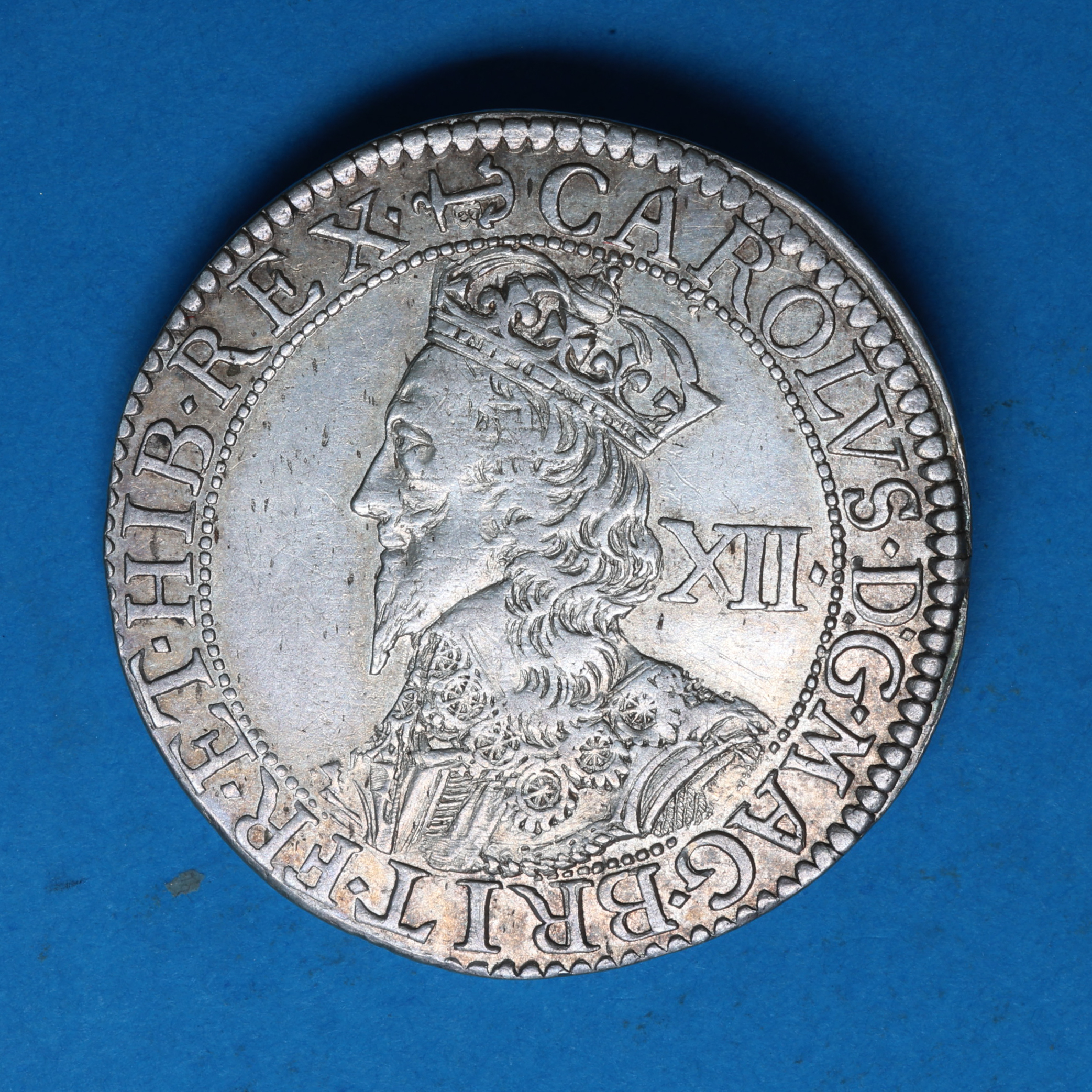 Charles I AD 1625-1649 Silver Shilling Briot's 2nd Milled Issue - Image 3