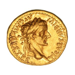 Tiberius AD 14-37 Gold Aureus Lugdunum