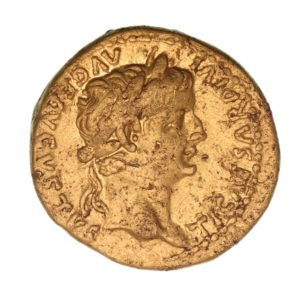 Tiberius AD 14-37 Gold Aureus Lugdunum